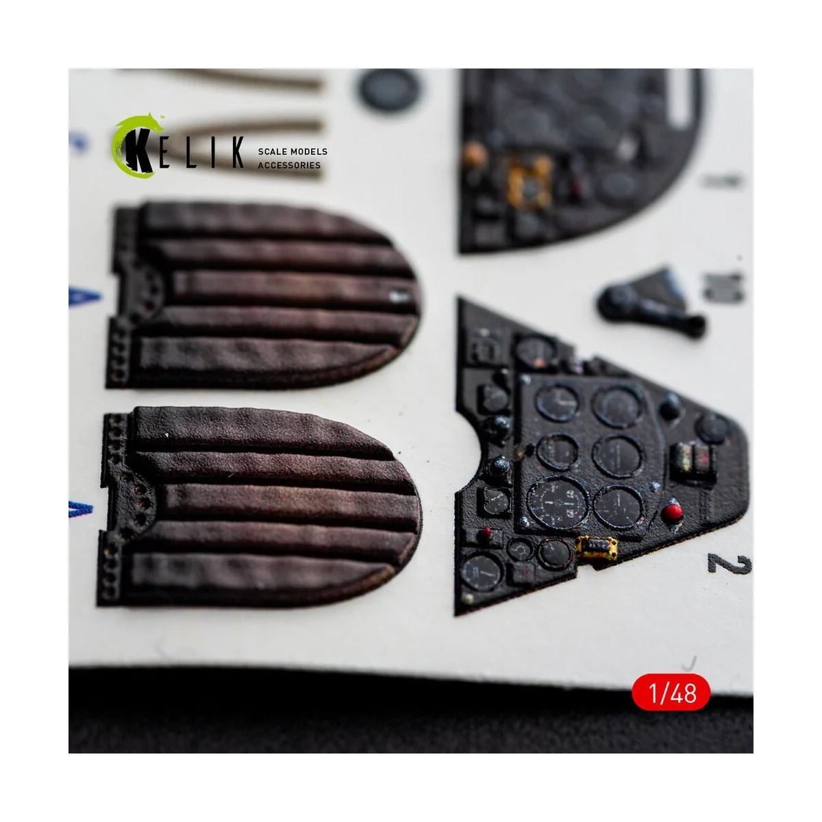 Spitfire TR.9 - interior 3D decals for Airfix, 1/48 - Kelik K48166 Spitfire TR.9 - interior 3D decals for Airfix, 1/48 - Kelik K48166