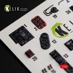 He-111 H-20 - interior 3D decals for ICM, 1/48 - Kelik K48192 2