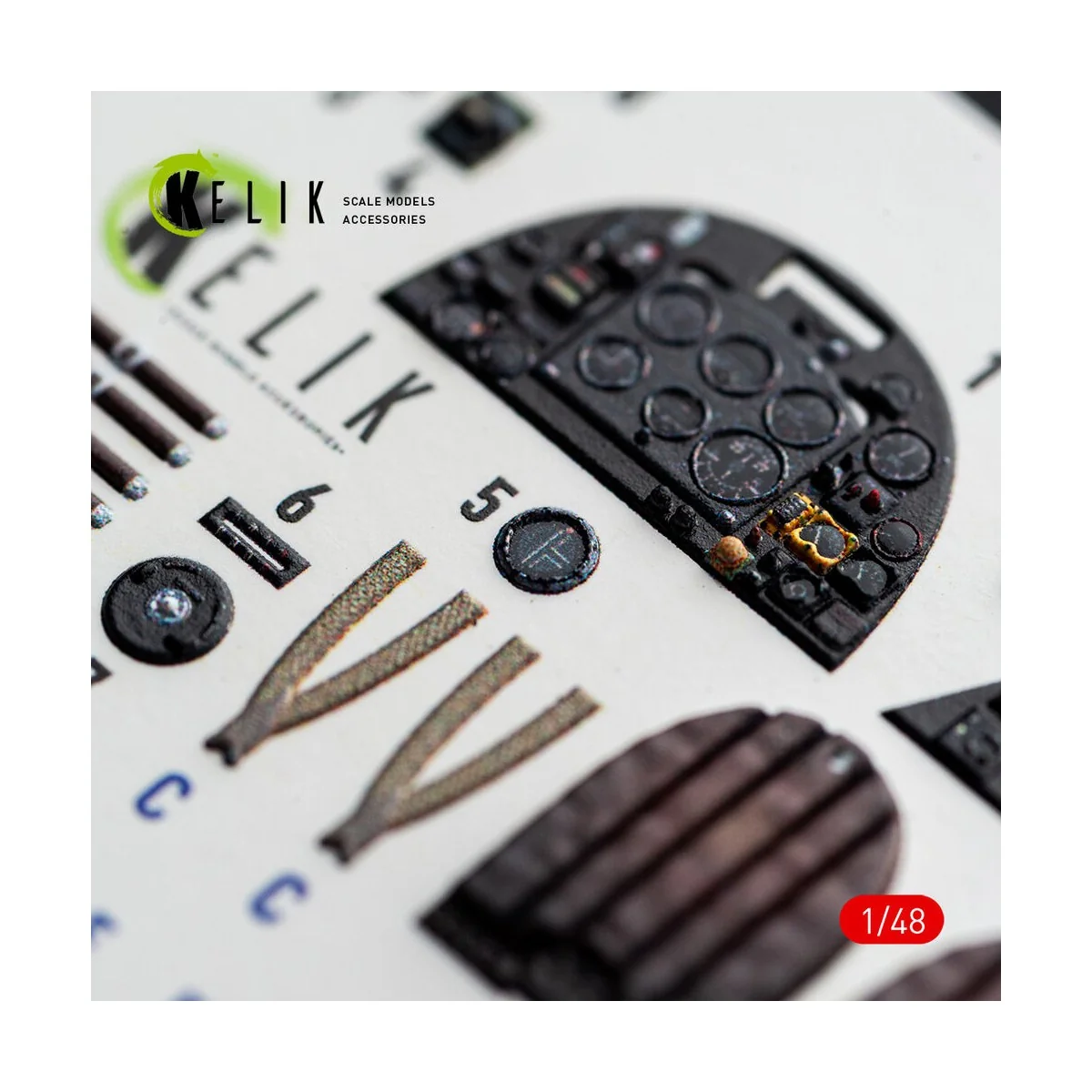 Spitfire TR.9 - interior 3D decals for Airfix, 1/48 - Kelik K48166 Spitfire TR.9 - interior 3D decals for Airfix, 1/48 - Kelik K48166