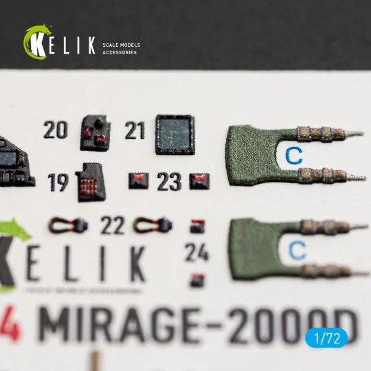 Mirage-2000D - interior 3D decals for Dream Model, 1/72 - Kelik K72234 Mirage-2000D - interior 3D decals for Dream Model, 1/72 - Kelik K72234