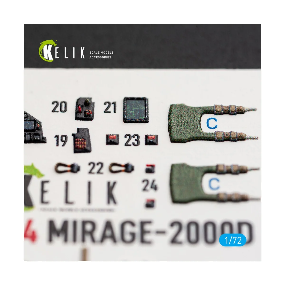 Mirage-2000D - interior 3D decals for Dream Model, 1/72 - Kelik K72234 Mirage-2000D - interior 3D decals for Dream Model, 1/72 - Kelik K72234