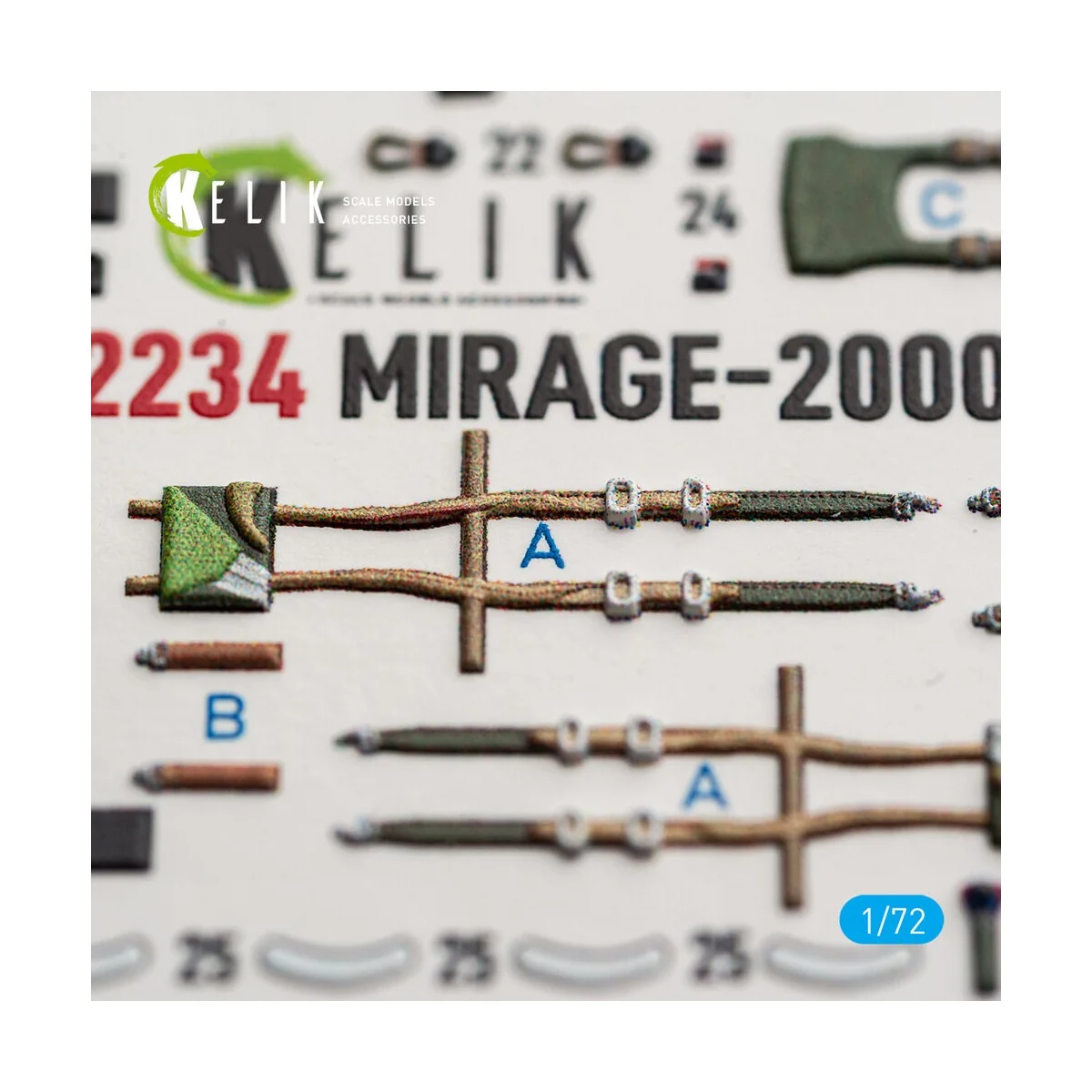Mirage-2000D - interior 3D decals for Dream Model, 1/72 - Kelik K72234 Mirage-2000D - interior 3D decals for Dream Model, 1/72 - Kelik K72234