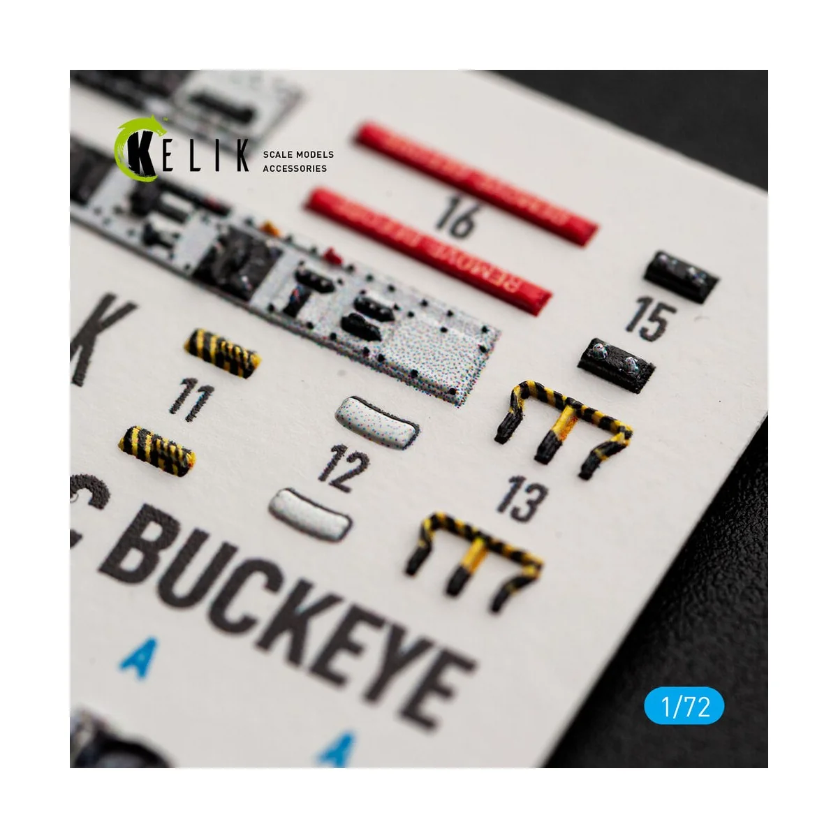 T-2C BUCKEYE - interior 3D decals for Wolfpack, 1/72 - Kelik K72236 T-2C BUCKEYE - interior 3D decals for Wolfpack, 1/72 - Kelik K72236
