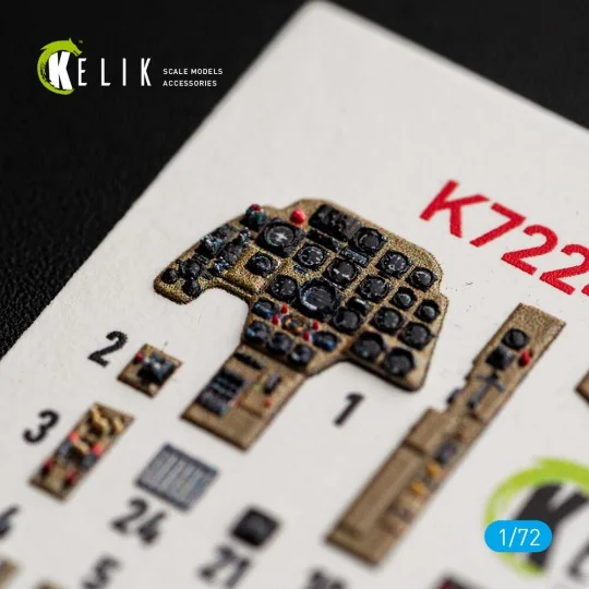 Bf-110C Early - interior 3D decals for Eduard, 1/72 - Kelik K72241 Bf-110C Early - interior 3D decals for Eduard, 1/72 - Kelik K72241