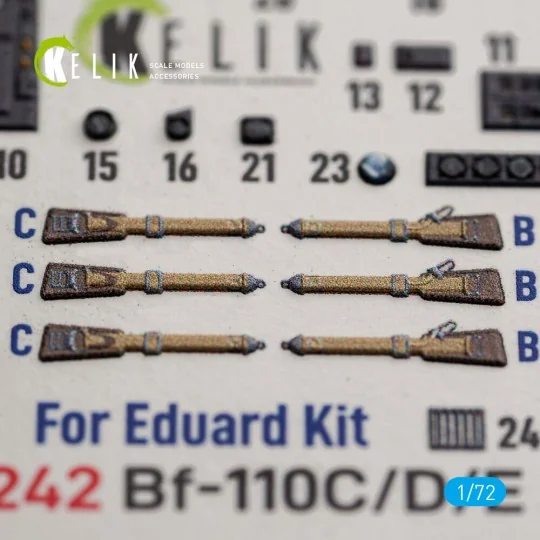 Bf-110C/D/E- interior 3D decals for Eduard, 1/72 - Kelik K72242 Bf-110C/D/E- interior 3D decals for Eduard, 1/72 - Kelik K72242