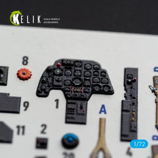 Bf-110G-4- interior 3D decals for Eduard, 1/72 - Kelik K72243 Bf-110G-4- interior 3D decals for Eduard, 1/72 - Kelik K72243