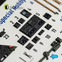 SB2C-4 - interior 3D decals for Academy / Special Hobby, 1/72 - Kel...