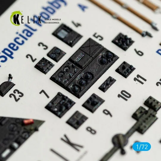 SB2C-4 - interior 3D decals for Academy / Special Hobby, 1/72 - Kel...