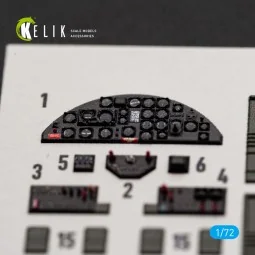 B-25J - interior 3D decals for Eduard, 1/72 - Kelik K72248