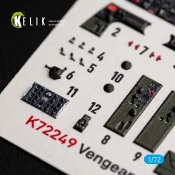 Vengeance Mk.I/Ia - interior 3D decals for Dora Wings, 1/72 - Kelik...