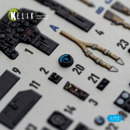 Bf-110G-4- interior 3D decals for Eduard, 1/72 - Kelik K72243 Bf-110G-4- interior 3D decals for Eduard, 1/72 - Kelik K72243