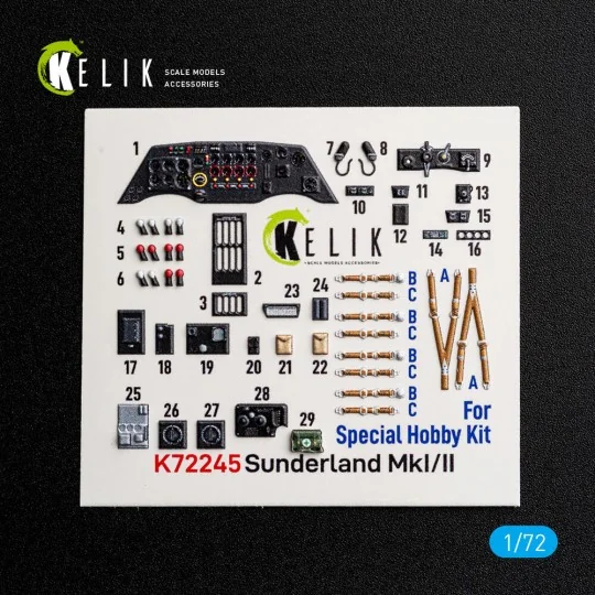 Sunderlend MkI/II - interior 3D decals for Special Hobby, 1/72 - Ke... Sunderlend MkI/II - interior 3D decals for Special Hobby, 1/72 - Ke...