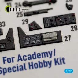 SB2C-5 - interior 3D decals for Academy / Special Hobby, 1/72 - Kel... 2