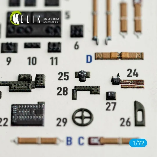 SB2C-4 - interior 3D decals for Academy / Special Hobby, 1/72 - Kel...