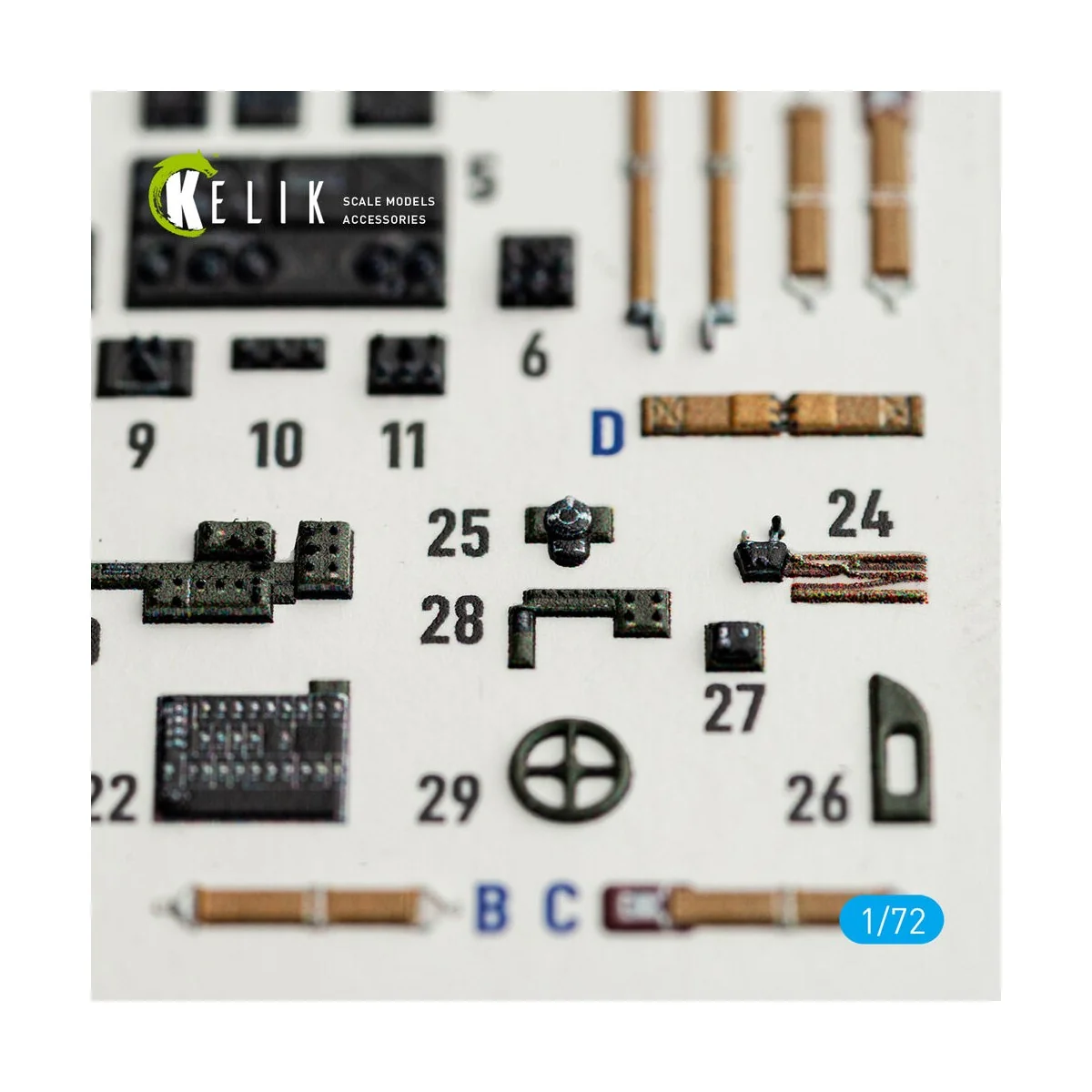 SB2C-4 - interior 3D decals for Academy / Special Hobby, 1/72 - Kel...
