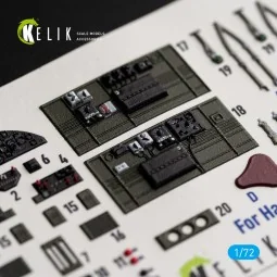 B-25J - interior 3D decals for Eduard, 1/72 - Kelik K72248 2