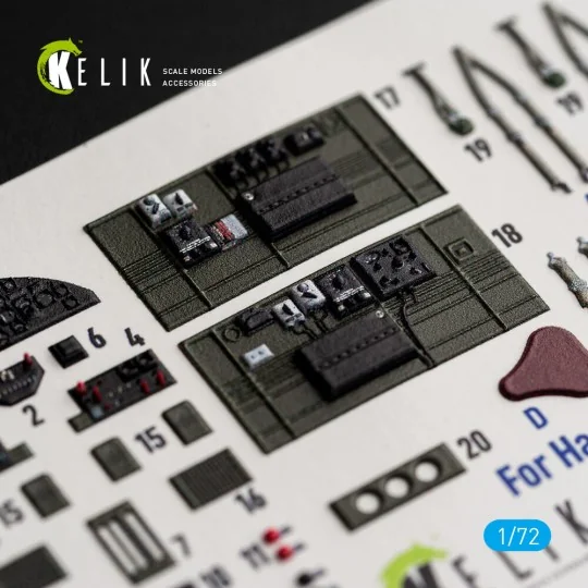 B-25J - interior 3D decals for Eduard, 1/72 - Kelik K72248 B-25J - interior 3D decals for Eduard, 1/72 - Kelik K72248