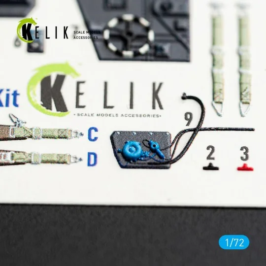 S-199 - interior 3D decals for Eduard, 1/72 - Kelik K72250 S-199 - interior 3D decals for Eduard, 1/72 - Kelik K72250