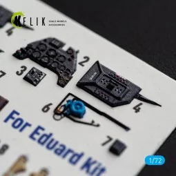 Bf-109 F-2/F-4 - interior 3D decals for Eduard, 1/72 - Kelik K72251