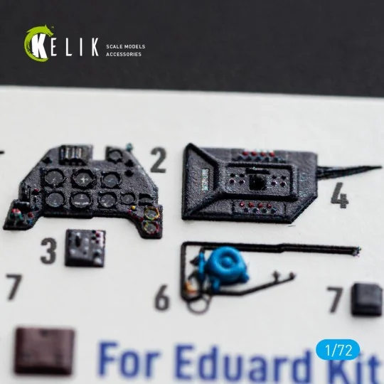 Bf-109 F-2/F-4 - interior 3D decals for Eduard, 1/72 - Kelik K72251 Bf-109 F-2/F-4 - interior 3D decals for Eduard, 1/72 - Kelik K72251