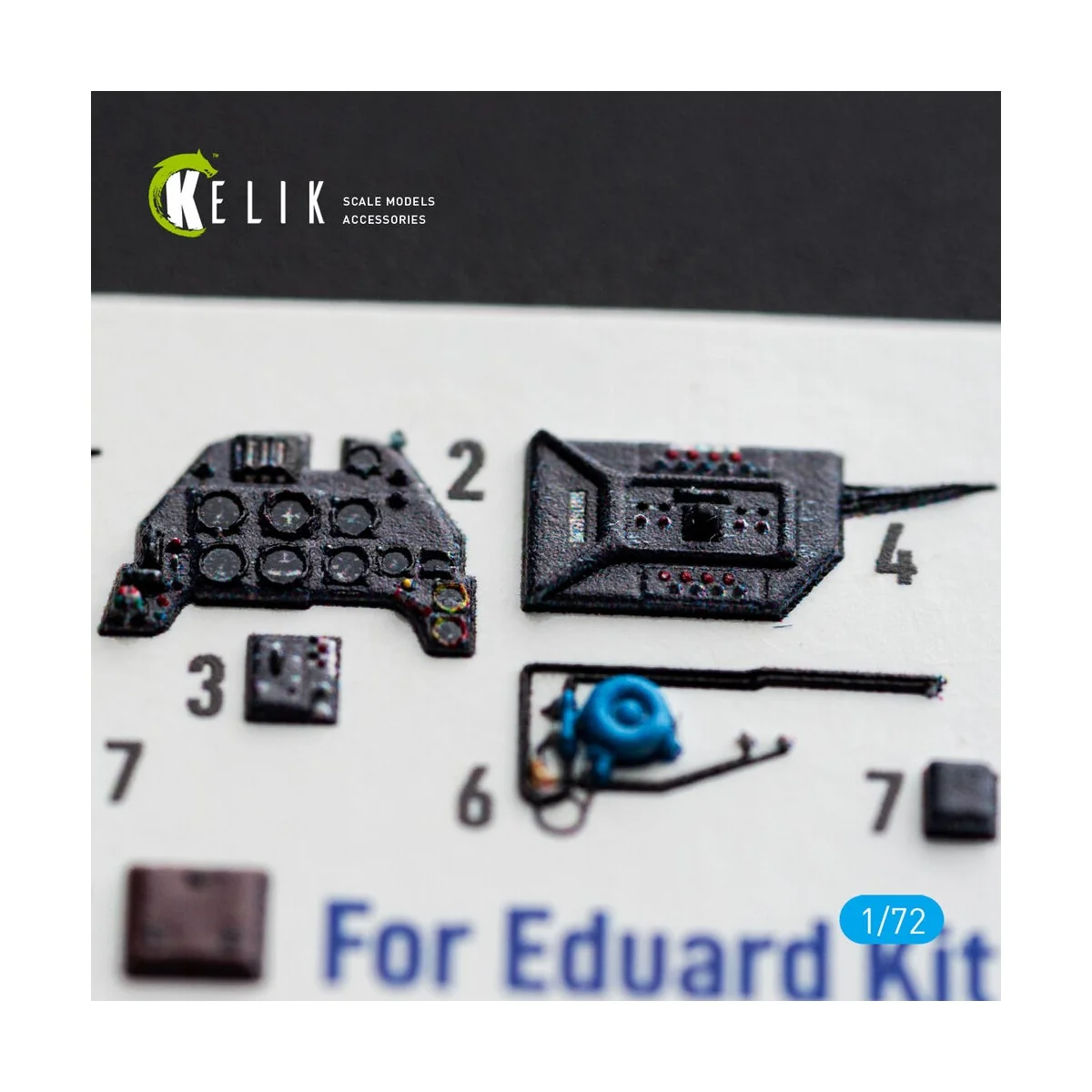 Bf-109 F-2/F-4 - interior 3D decals for Eduard, 1/72 - Kelik K72251 Bf-109 F-2/F-4 - interior 3D decals for Eduard, 1/72 - Kelik K72251
