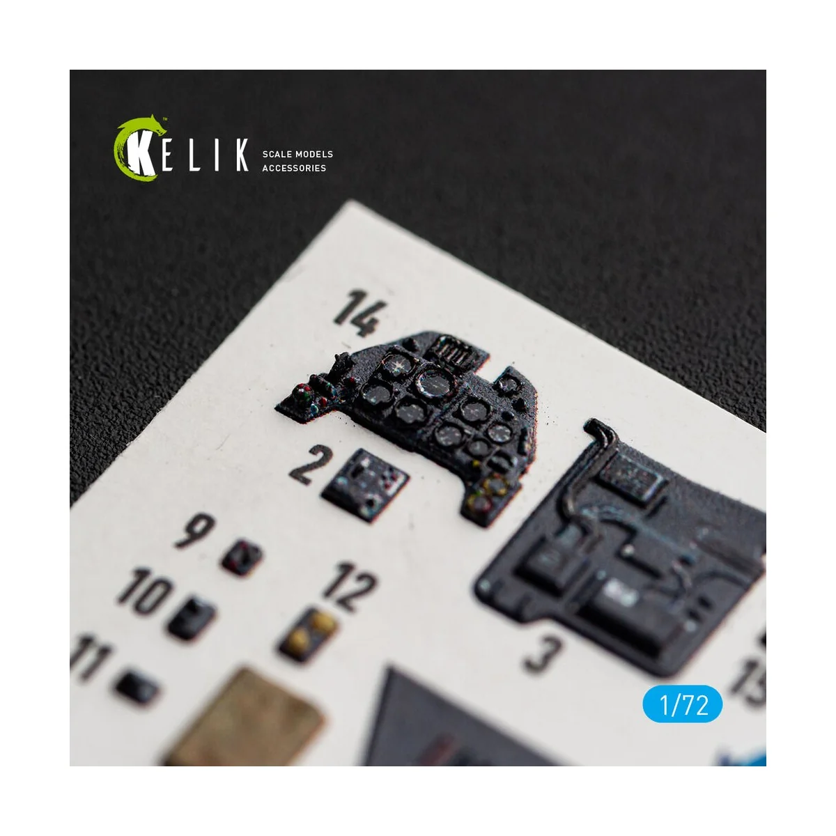 Bf-109 G-2/4 - interior 3D decals for Eduard, 1/72 - Kelik K72252 Bf-109 G-2/4 - interior 3D decals for Eduard, 1/72 - Kelik K72252