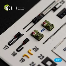 CH-54A Tarhe - interior 3D decals for ICM, 1/72 - Kelik K72258