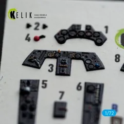 FW-190A8/R-2 - interior 3D decals for Eduard, 1/72 - Kelik K72254 2