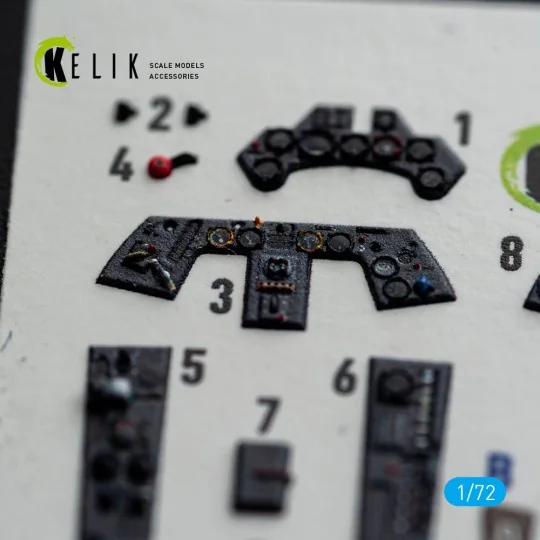 FW-190A8/R-2 - interior 3D decals for Eduard, 1/72 - Kelik K72254 FW-190A8/R-2 - interior 3D decals for Eduard, 1/72 - Kelik K72254