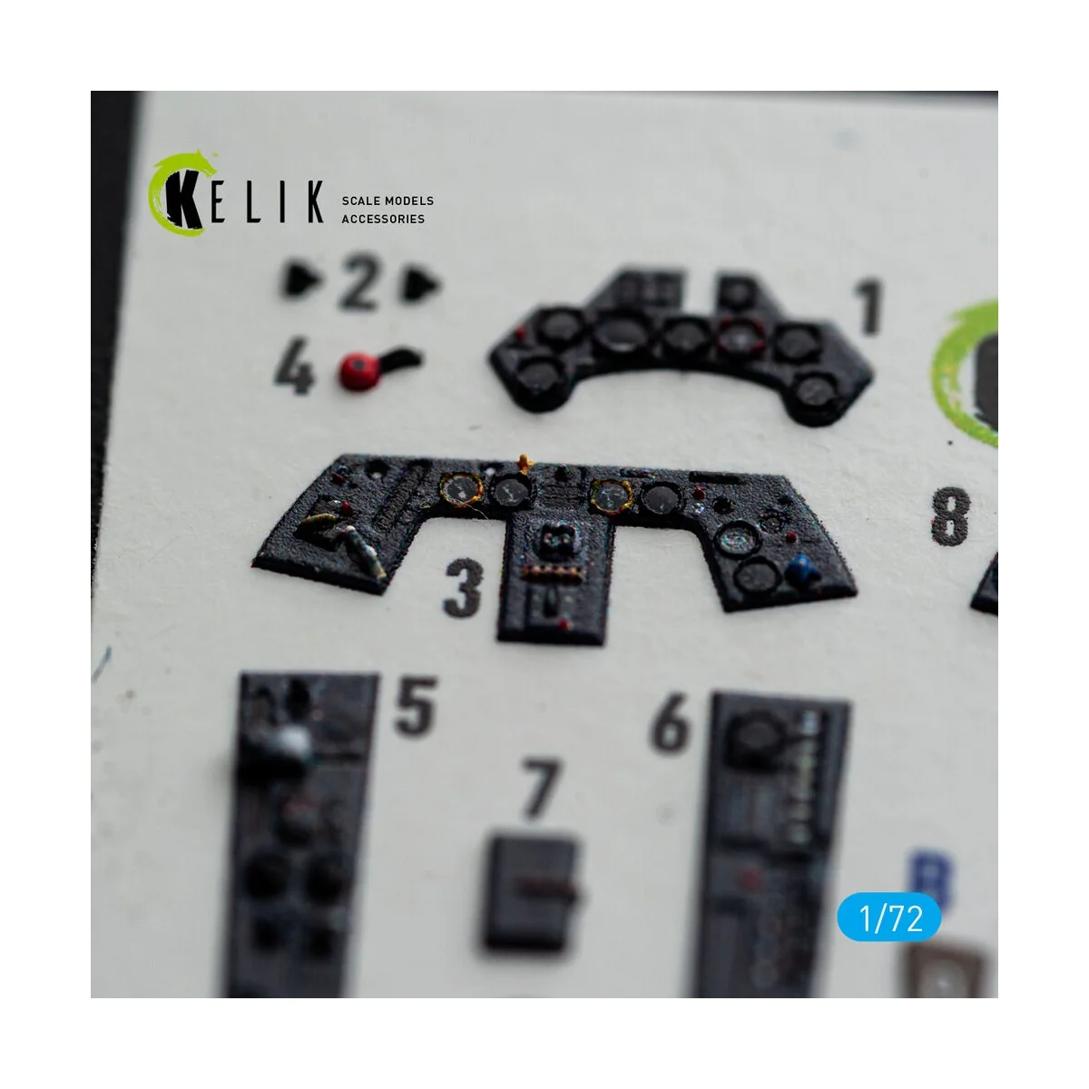 FW-190A8/R-2 - interior 3D decals for Eduard, 1/72 - Kelik K72254 FW-190A8/R-2 - interior 3D decals for Eduard, 1/72 - Kelik K72254