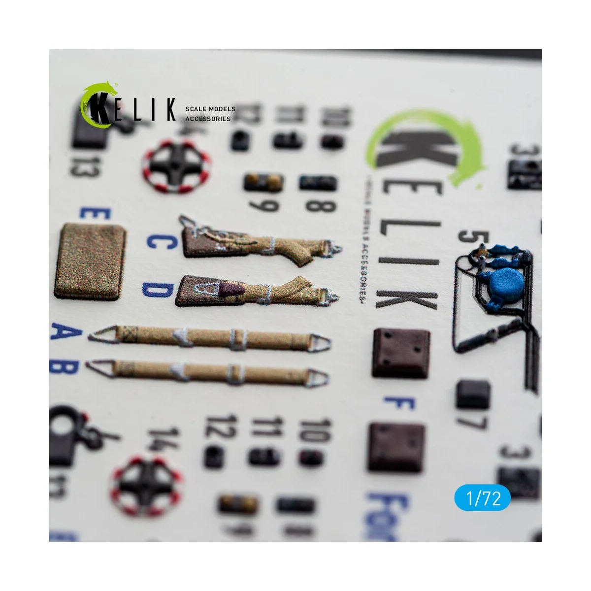 Bf-109 F-2/F-4 - interior 3D decals for Eduard, 1/72 - Kelik K72251 Bf-109 F-2/F-4 - interior 3D decals for Eduard, 1/72 - Kelik K72251