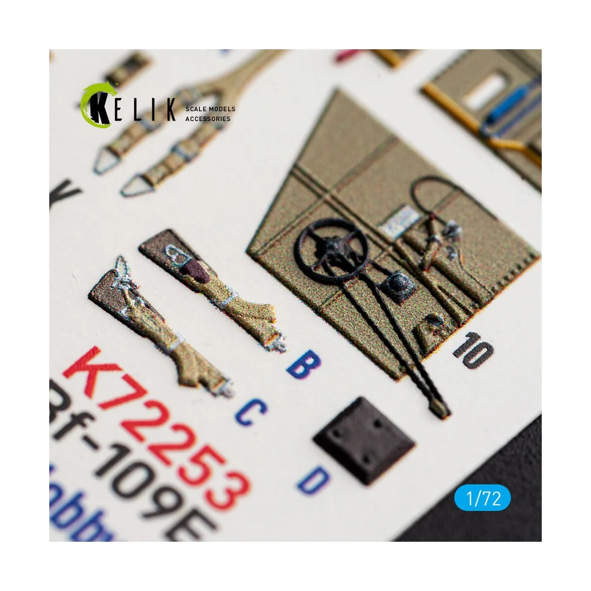 Bf-109 E - interior 3D decals for Special Hobby / Eduard, 1/72 - Ke... Bf-109 E - interior 3D decals for Special Hobby / Eduard, 1/72 - Ke...