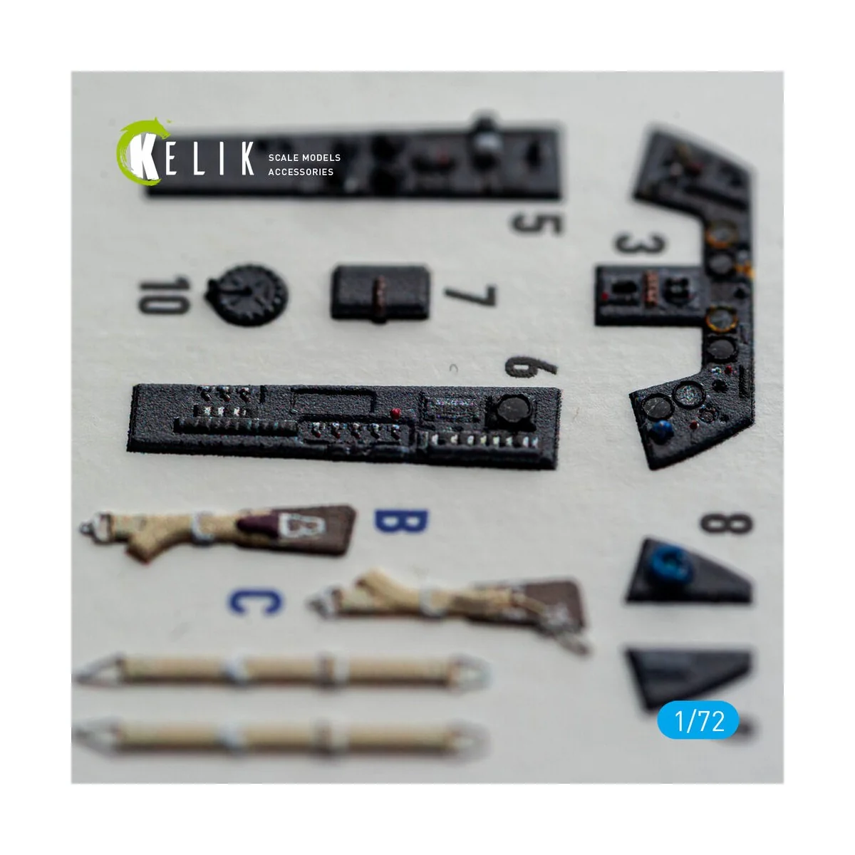FW-190A8/R-2 - interior 3D decals for Eduard, 1/72 - Kelik K72254 FW-190A8/R-2 - interior 3D decals for Eduard, 1/72 - Kelik K72254