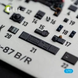 Ju-87 B/R - interior 3D decals for Airfix, 1/72 - Kelik K72259