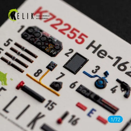He-162 Spatz - interior 3D decals for Special Hobby, 1/72 - Kelik K... He-162 Spatz - interior 3D decals for Special Hobby, 1/72 - Kelik K...