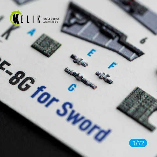 RF-8G - interior 3D decals for Sword, 1/72 - Kelik K72256 RF-8G - interior 3D decals for Sword, 1/72 - Kelik K72256