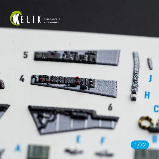 RF-8G - interior 3D decals for Sword, 1/72 - Kelik K72256 RF-8G - interior 3D decals for Sword, 1/72 - Kelik K72256