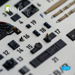 Ju-87 B/R - interior 3D decals for Airfix, 1/72 - Kelik K72259 2