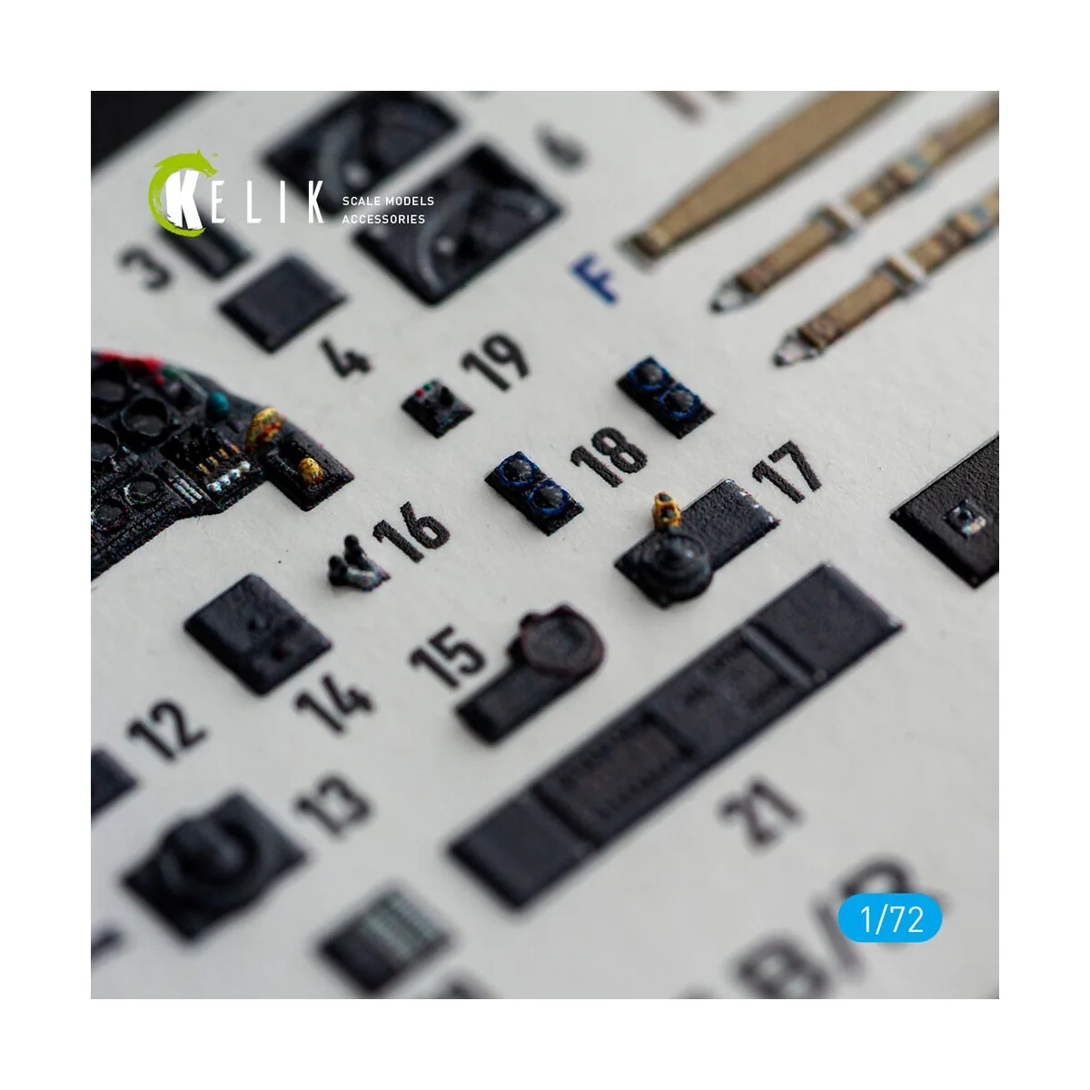 Ju-87 B/R - interior 3D decals for Airfix, 1/72 - Kelik K72259 Ju-87 B/R - interior 3D decals for Airfix, 1/72 - Kelik K72259