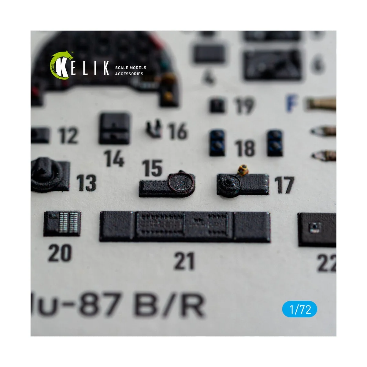 Ju-87 B/R - interior 3D decals for Airfix, 1/72 - Kelik K72259 Ju-87 B/R - interior 3D decals for Airfix, 1/72 - Kelik K72259