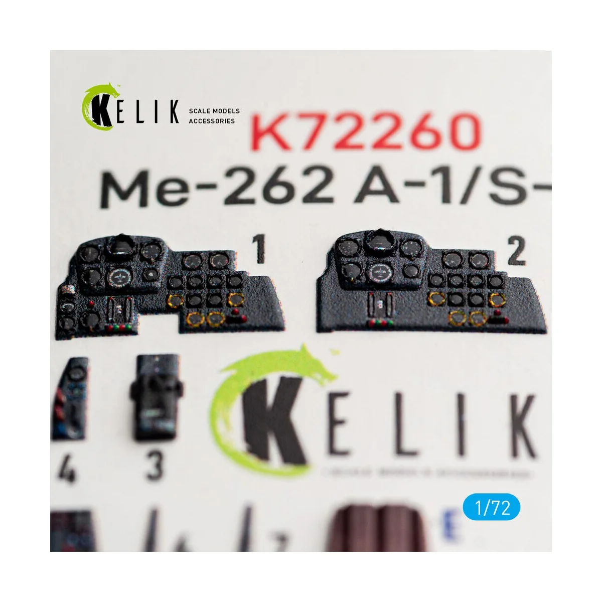 Me-262 A-1/S-92 - interior 3D decals for Arma Hobby, 1/72 - Kelik K... Me-262 A-1/S-92 - interior 3D decals for Arma Hobby, 1/72 - Kelik K...