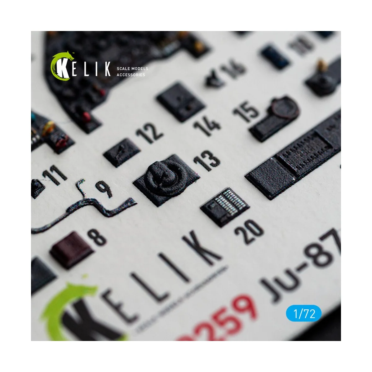 Ju-87 B/R - interior 3D decals for Airfix, 1/72 - Kelik K72259 Ju-87 B/R - interior 3D decals for Airfix, 1/72 - Kelik K72259