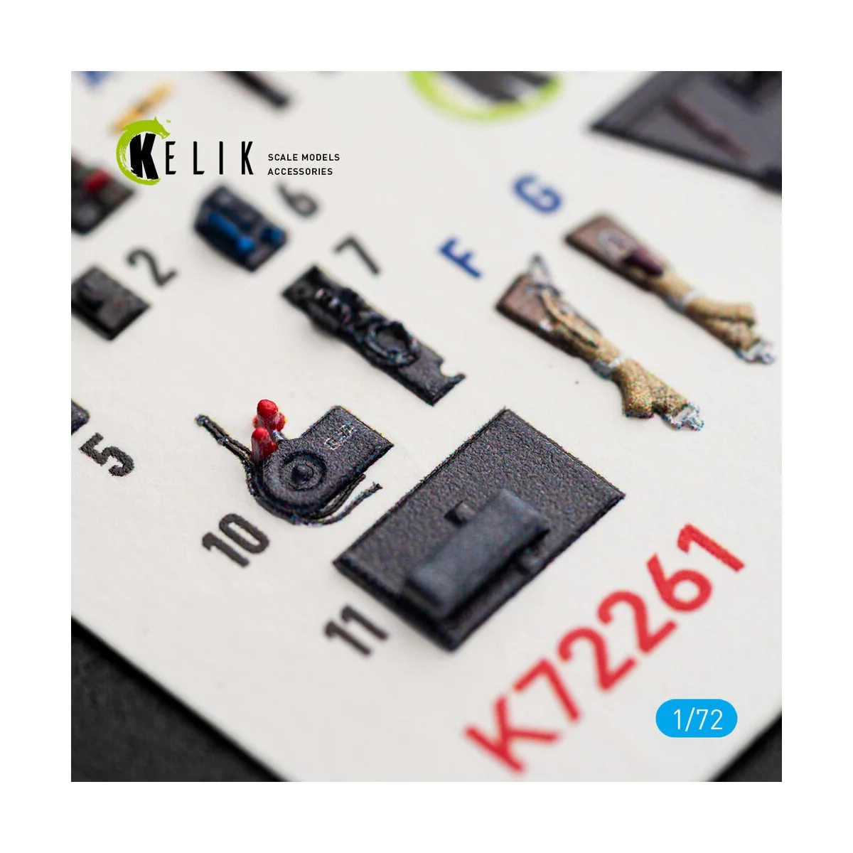 Bf-109K-4 - interior 3D decals for Eduard, 1/72 - Kelik K72261 Bf-109K-4 - interior 3D decals for Eduard, 1/72 - Kelik K72261