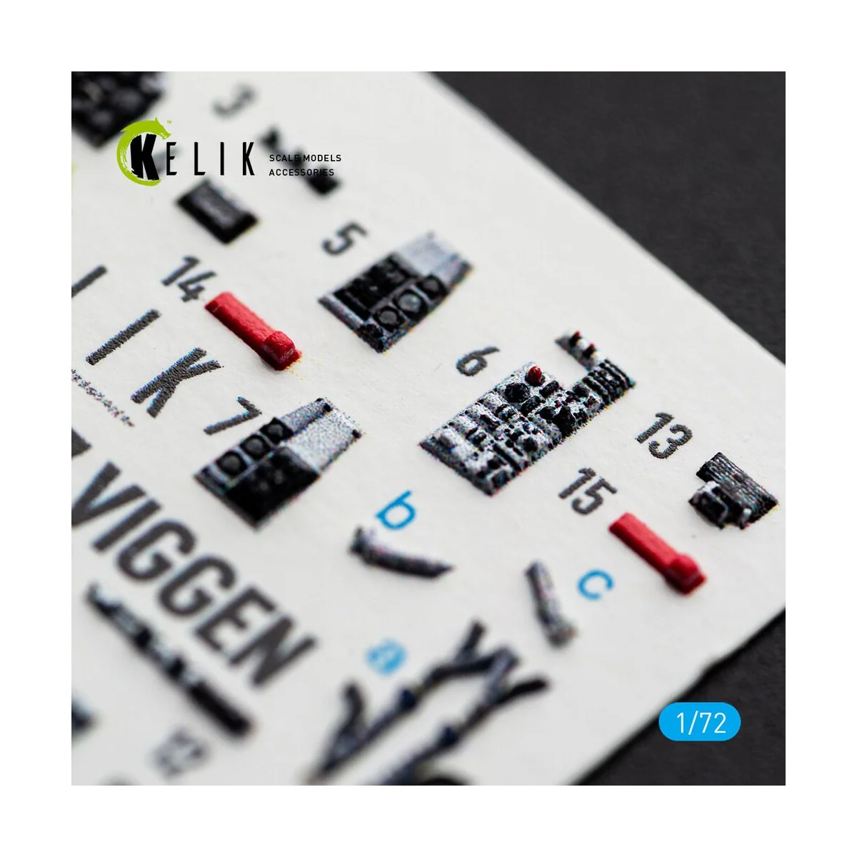 AJ-37 Viggen - interior 3D decals for Special Hobby, 1/72 - Kelik K... AJ-37 Viggen - interior 3D decals for Special Hobby, 1/72 - Kelik K...