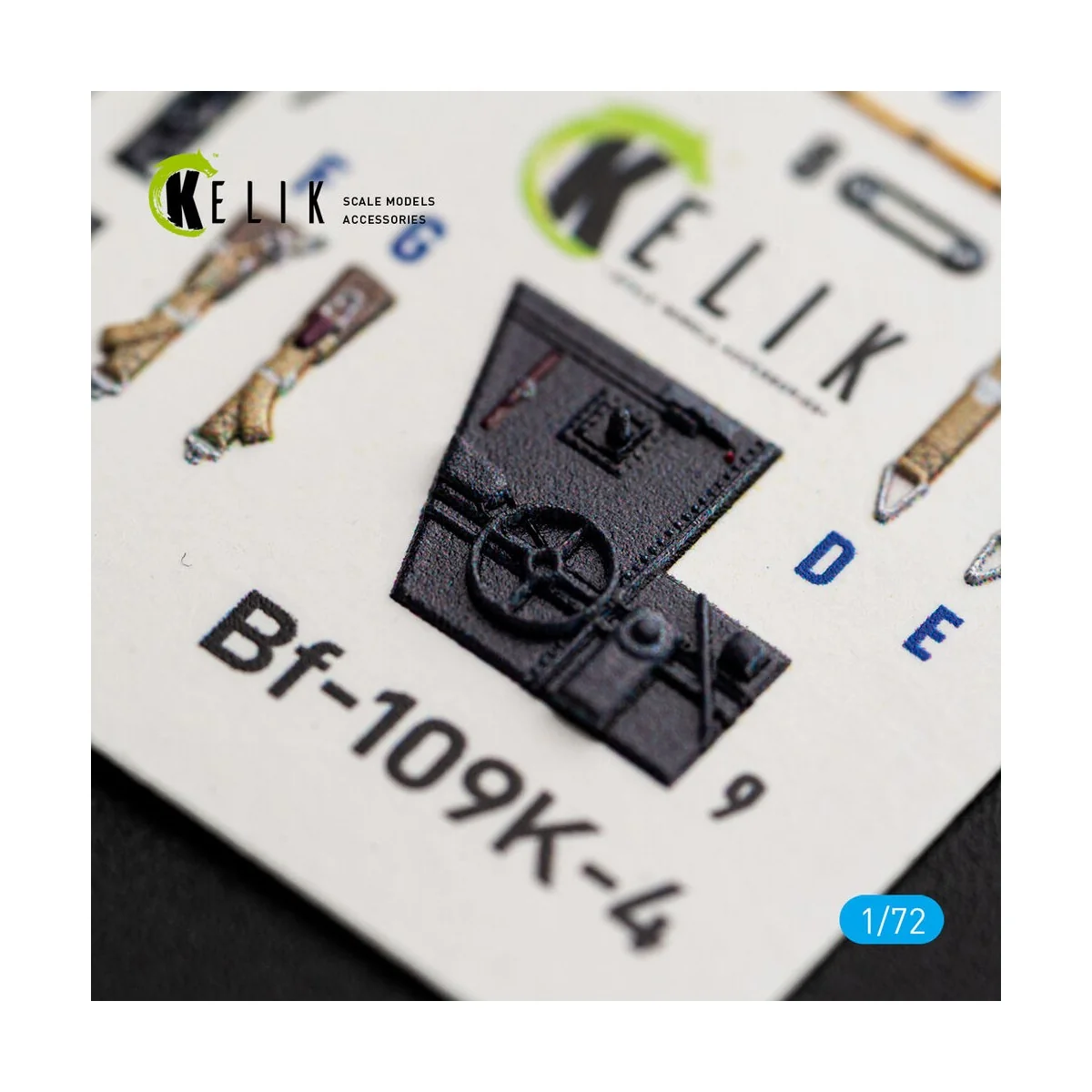 Bf-109K-4 - interior 3D decals for Eduard, 1/72 - Kelik K72261 Bf-109K-4 - interior 3D decals for Eduard, 1/72 - Kelik K72261