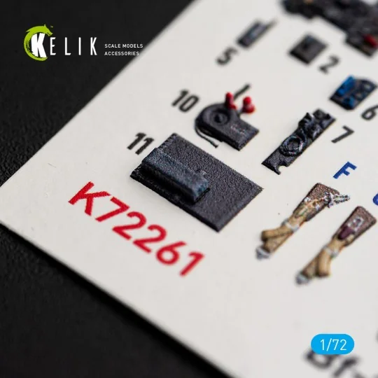 Bf-109K-4 - interior 3D decals for Eduard, 1/72 - Kelik K72261 Bf-109K-4 - interior 3D decals for Eduard, 1/72 - Kelik K72261