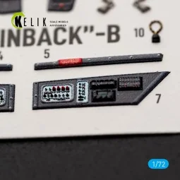 F-8II Finback-B - interior 3D decals for Trumpeter, 1/72 - Kelik K7... 2
