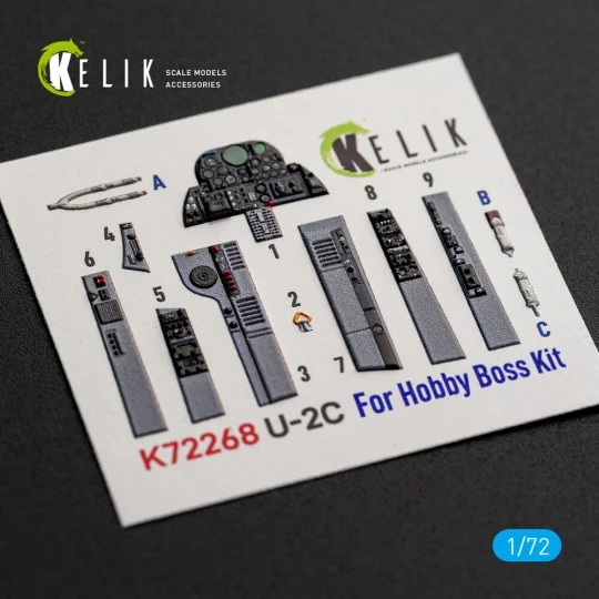 U-2C Dragon Lady - interior 3D decals for Hobby Boss, 1/72 - Kelik ... U-2C Dragon Lady - interior 3D decals for Hobby Boss, 1/72 - Kelik ...