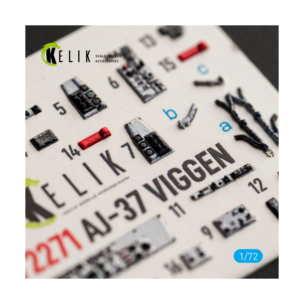 AJ-37 Viggen - interior 3D decals for Special Hobby, 1/72 - Kelik K... AJ-37 Viggen - interior 3D decals for Special Hobby, 1/72 - Kelik K...
