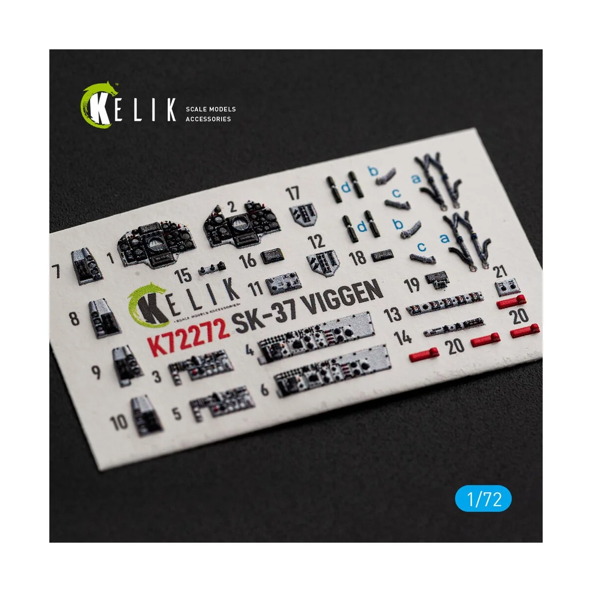 SK-37 Viggen - interior 3D decals for Special Hobby, 1/72 - Kelik K... SK-37 Viggen - interior 3D decals for Special Hobby, 1/72 - Kelik K...
